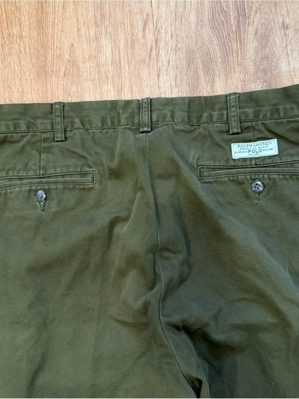 Polo Ralph Lauren Prospect Pant Mens 35x32 Olive Green Classic Chino Straight